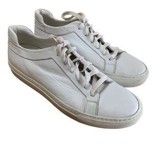 M. Gemi The Palestra White Leather Sneakers size 40.5 US 9.5